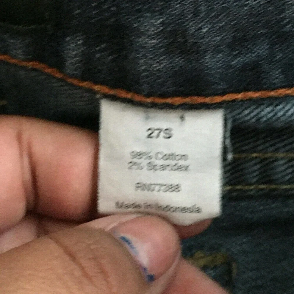 J. Crew Jeans Womens‎ Sz 27S Short Matchstick Medium Wash Straight Leg Stretch